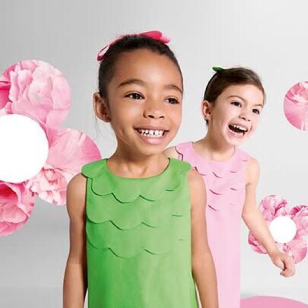 Jacadi Girl A-line Dress in Meadow Green, 8 y.o.
